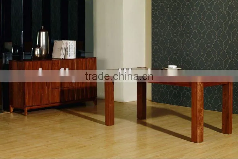 Mordern extensible wooden dining table