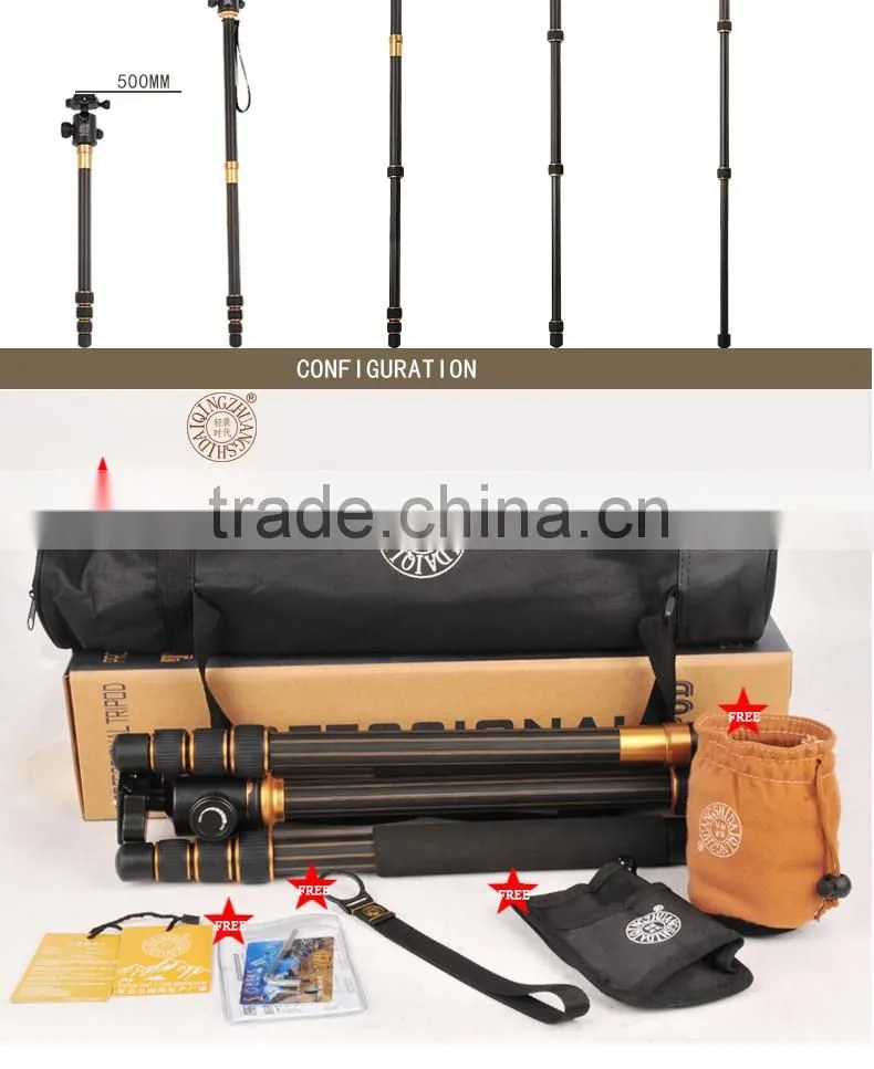 Q999C carbon fiber Professional digital camera tripod video dslr zomei sirui weifeng jieyang obo manfrotto profoto monopod
