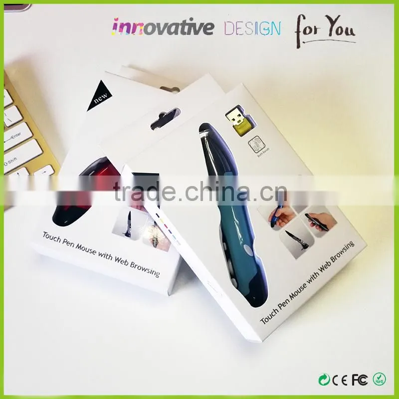 2015 Top Sales Pen Shaped Magic Mouse For Laptop/Tablet Stylus Pen