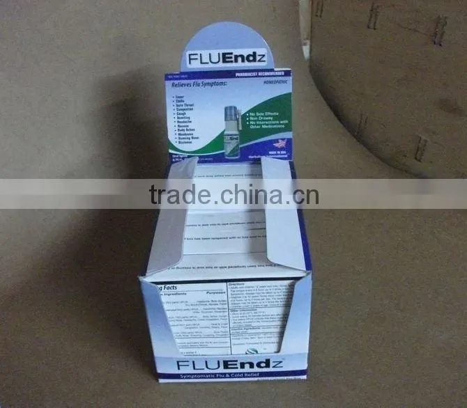 custom printed paper display box for medicine
