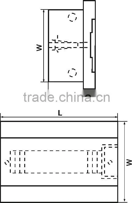 SA series 4+1 ways wall mount plastic distribution box / distribution board