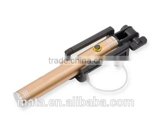 2015 New Products Foldable Wired Selfie Stick With Monopod