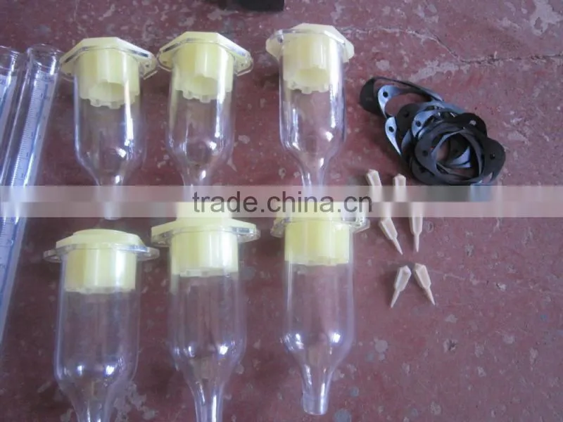 hot selling plastic catchment oil cup used on fuel injection pump test bench