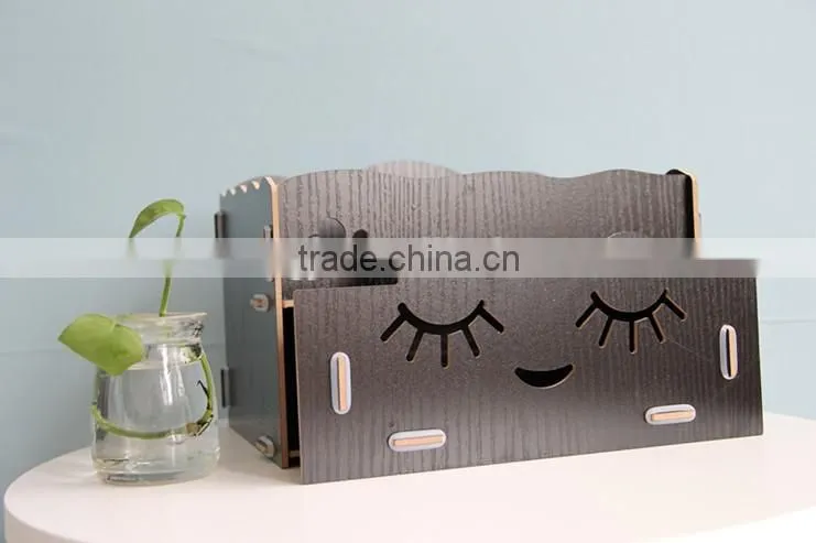 News Arrivel daily use item storage bins MDF storage box for girls comestic