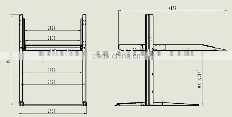 auto double parking car lift system equipment automated hydraulic 2 level office building parking systems