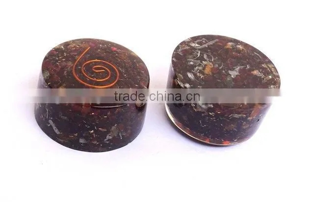 Garnet Orgonite Tower Buster : Energetic Space Protectors