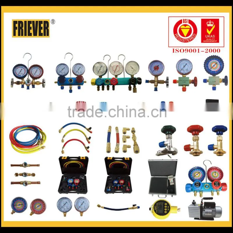 FRIEVER manifold gauge/three-way valve