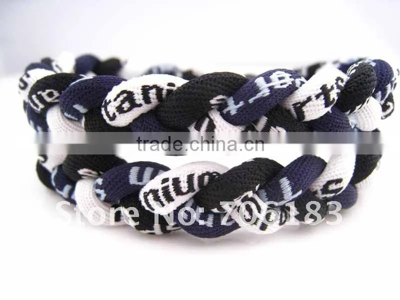 Tornado Titanium Germanium Ion Sports Necklace Black & Brown