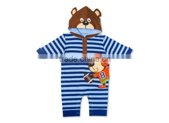 Infant Baby Romper 2015 Boys Cute Animal Pattern Stripe Romper China
