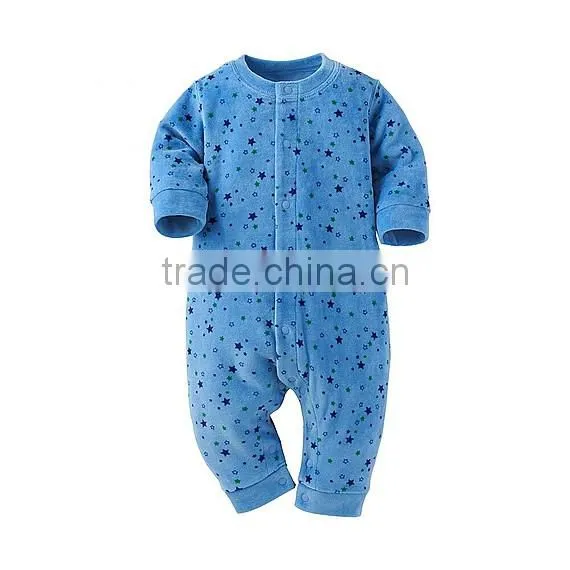 2015 Hot Sale Baby Boys Casual Wearing Printed Qulity Romper 100 Cotton