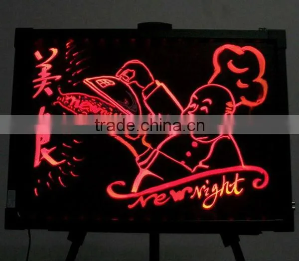 60x80cm rgb led make tempering glass writing board
