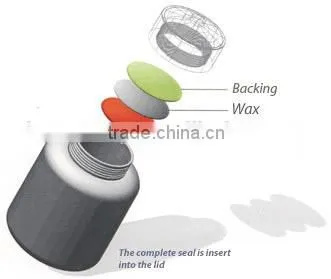 Top quality customized silver adhesive aluminum foil induction liner