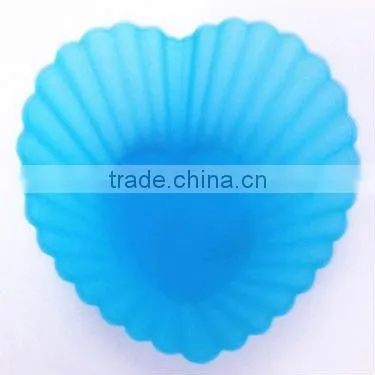 JTS Lovely Color purple Silicone heart shape mold