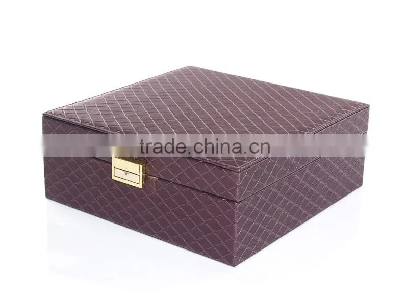 2015 Most popular waterproof leather lipstick storage box