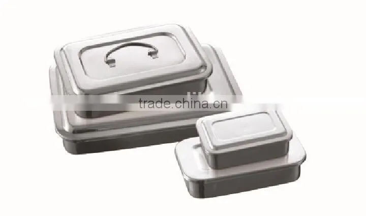 MK03-717 Hospital Surgical Medical Stainless Steel Medical Hollow Ware Instruments Sterilization Tray Side without Hole