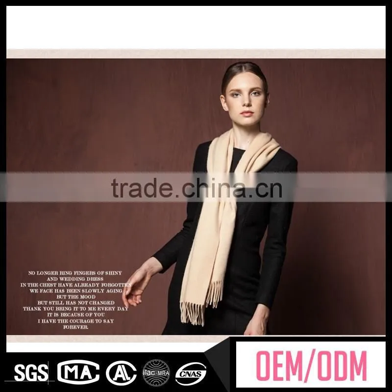 New fashion scarf, plain colour scarf, plain twill 100% wool scarf