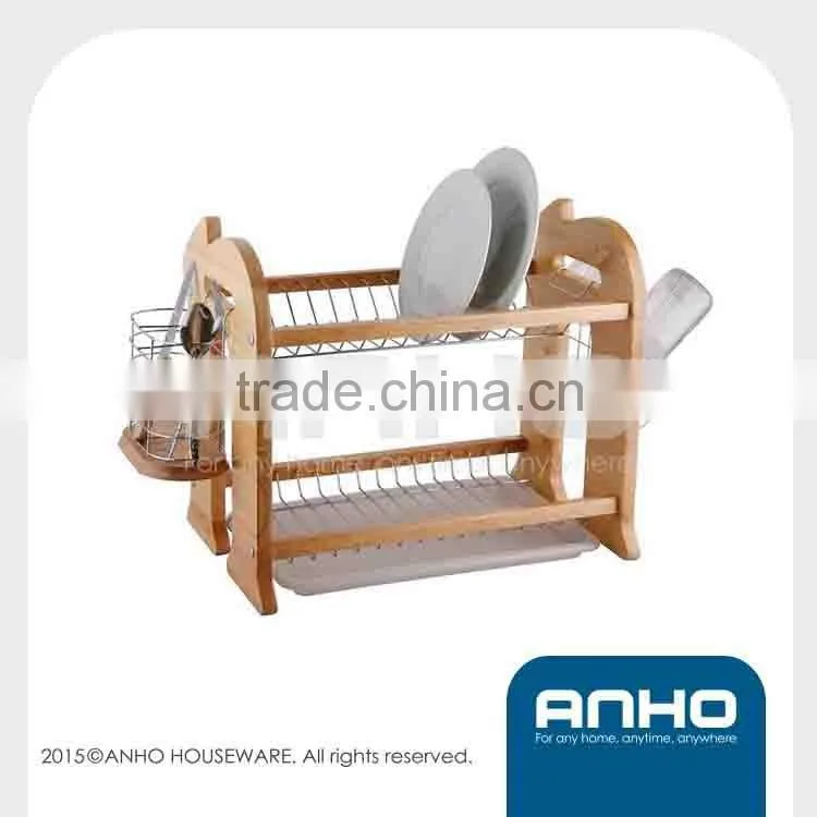 Hot sale superior quaility kitchen wooden dish rack