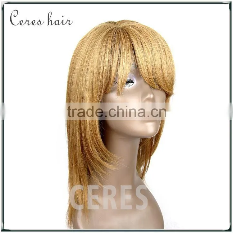 Alibaba express long 100% human hair lace front wig with baby hair, brazilain lace front wigs
