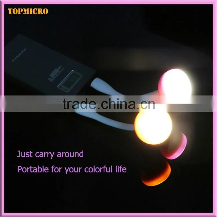 2016 Newest Exquisite Mushroom ID Design MINI Smart USB Led Lamp Data Cable