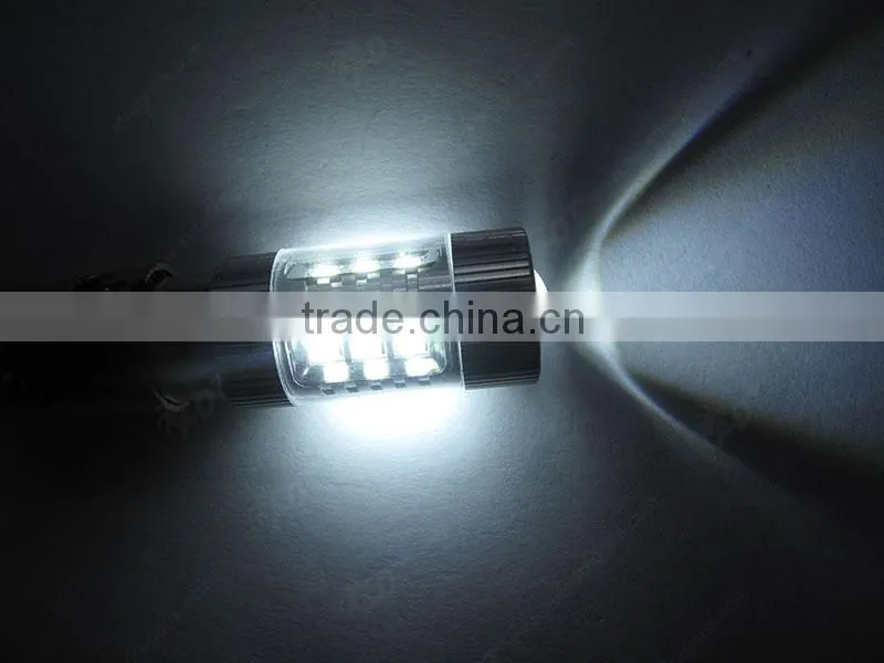 White 16 LED 80W 12-24V Auto Tail Rear Brake Light, BAY15D 1157 bulbs
