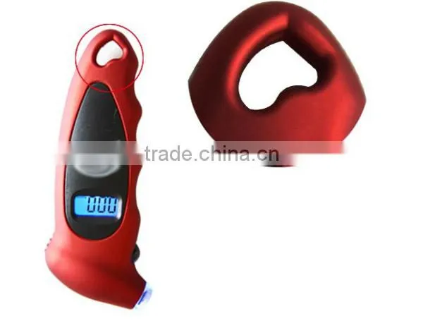 LCD Display Digital Tire Pressure Gauge with Blue LED backlight for testing car ,truck and SUV