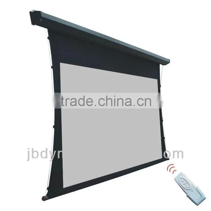 Motorized Projection Screen With Remote Control./ CE ROSH Electric Motorized Projection Screen