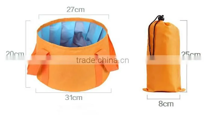 Foldable Wash Basin Footbath Sink Water Bag Outdoor Camping Hiking