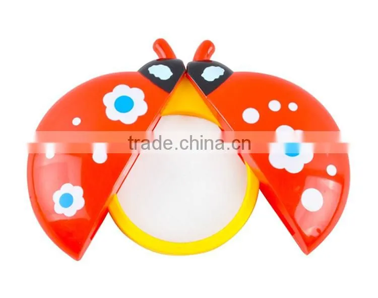 Outdoor scientific magnifing glass plastic mini kids magnifier
