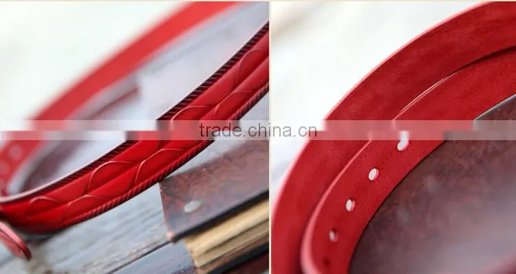 Vintage genuine leather belt for women