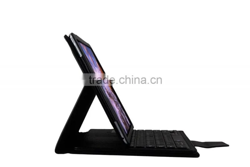 2016 new tablet pc bluetooth keyboard for ipad pro 12.9" PU leather removable keyboard case