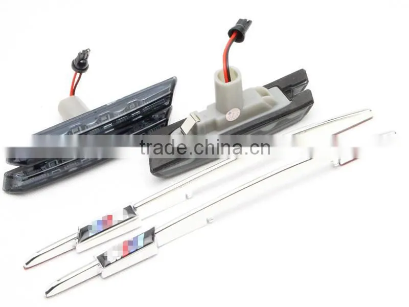 universal auto fender side light turn signal light replacement kit car led side lamp for bmw e46 1998 2001 2d/4d/5d error free