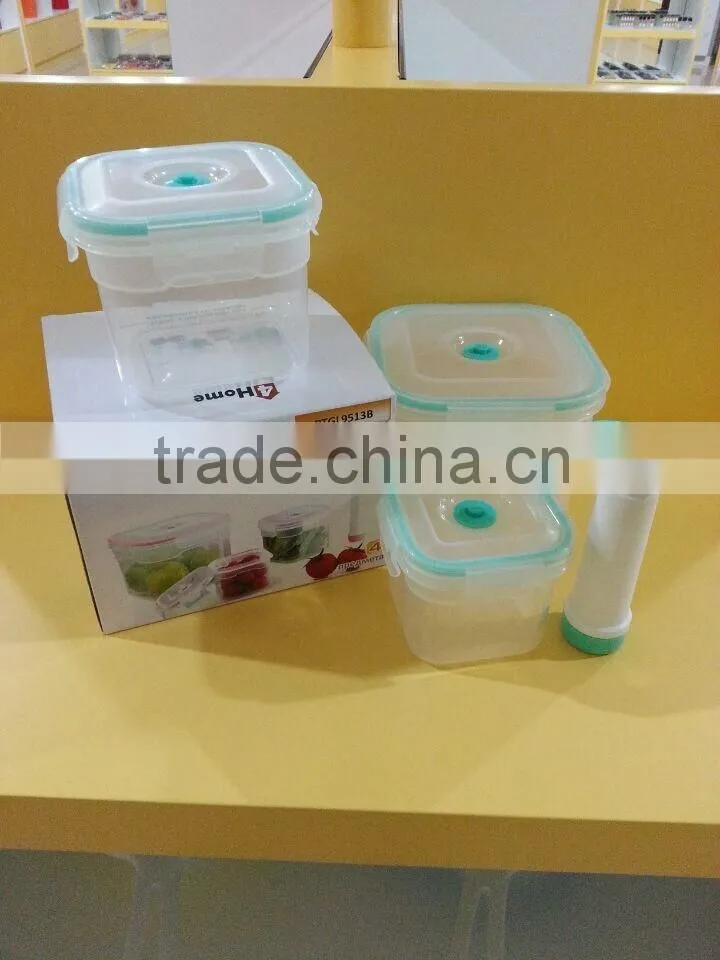 3pcs vacuum food storage container GL9513-B