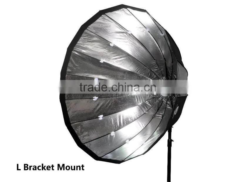 CONONMARK 120CM parabolic Softbox for studio flash with mount comet