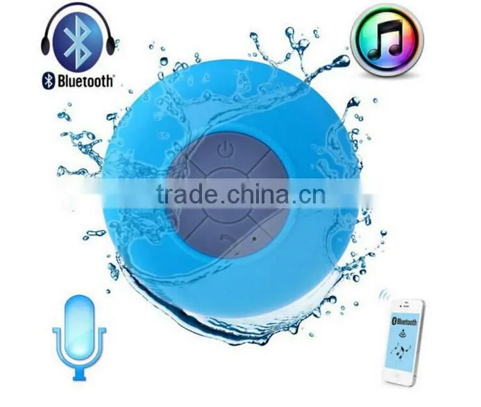 Colorful Mini Wireless Waterproof Bathroom Speaker With Sucker