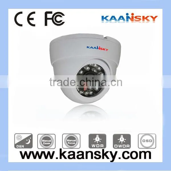 420TVL IR Plastic Dome Camera 3.6mm Lens 20M IR Distance Indoor Dome IR Camera