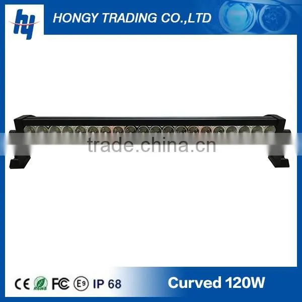 IP68 unique curved 20 inch double row 120w led light bar car