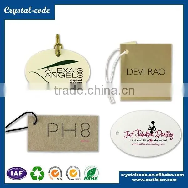 Clothing brand sticker and clothing hang tag