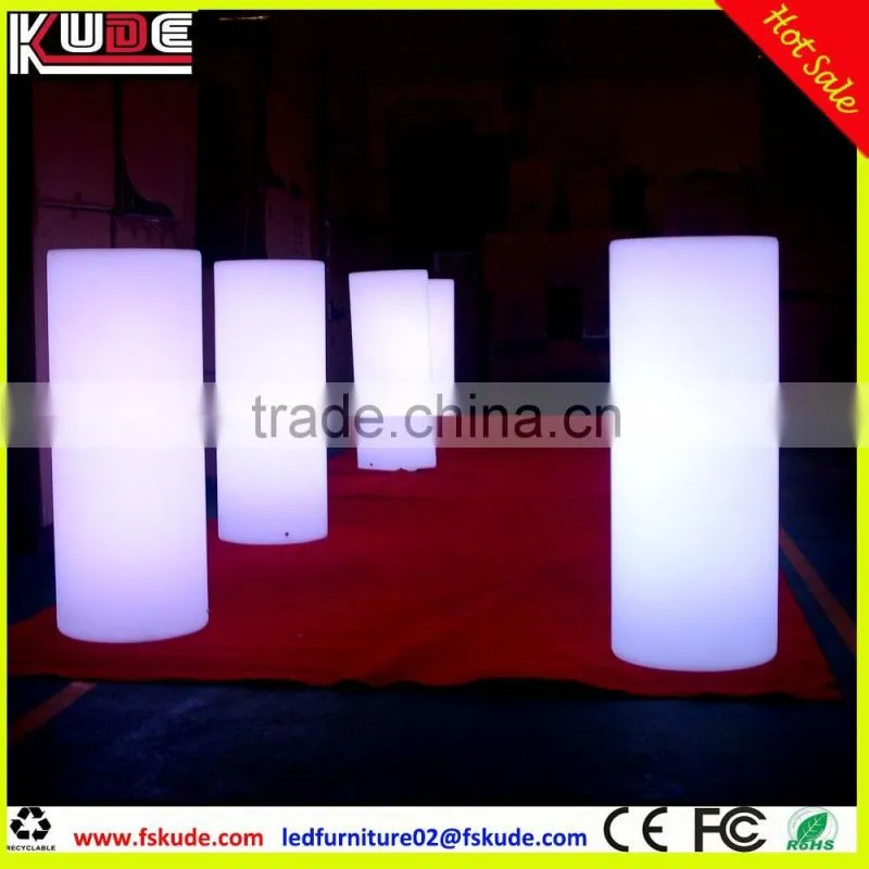 RGB multicolors changing LED column floor standing lamp with remote control