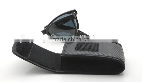 Small leather sunglasses case boxes for foldable sunglasses