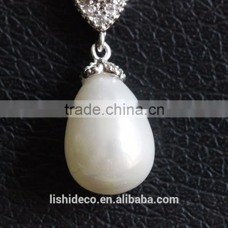 Latest Design Diamond Earring Zircon Earring Jewelry Wholesale Pearl Earring