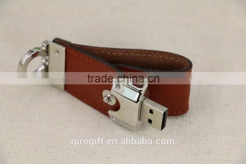 2016 wholesale promotion gift leather USB Flash Drive 1GB 2GB 4GB 8GB 16GB 32GB