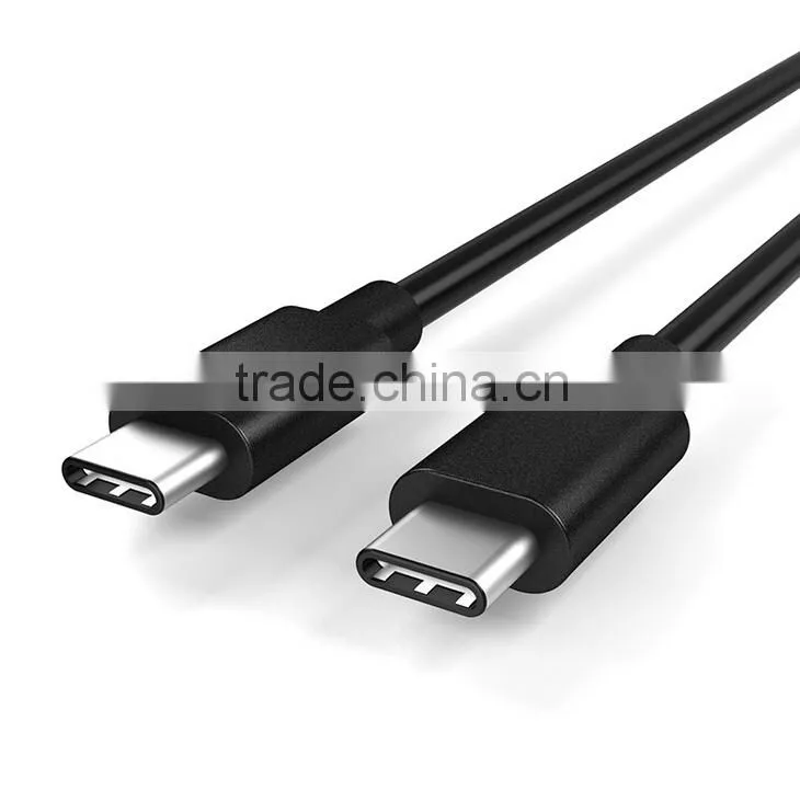 2015 Hot sale USB 3.1 TYPE C Male to USB 3.1 TYPE C Male Slim White Cable