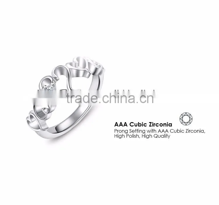 Best friends forever stainless steel ring