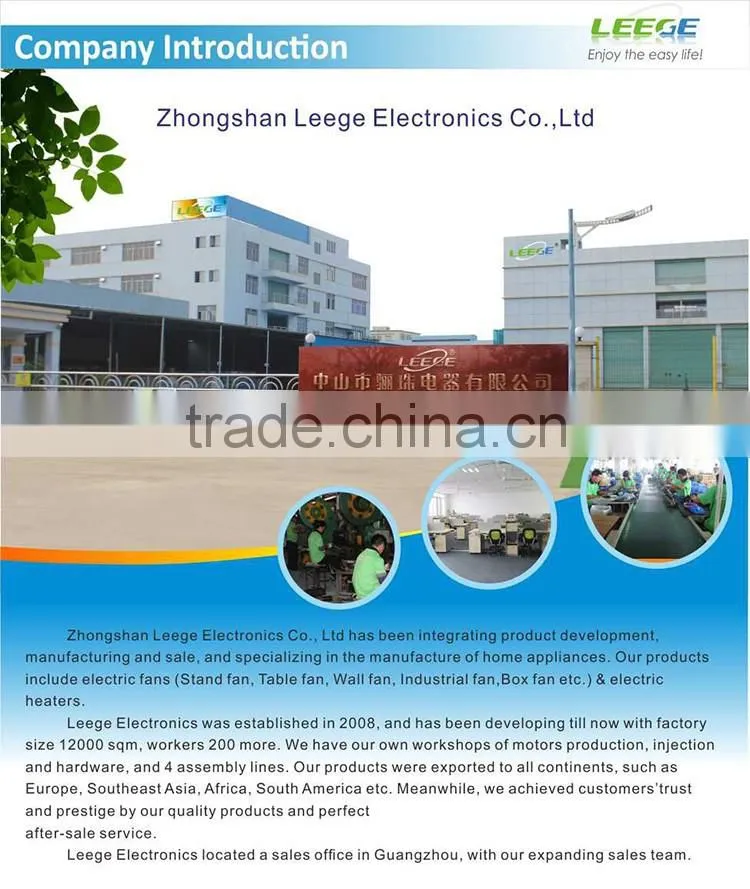 Hot sale with CE/RoHS/GS standard AC electric fan