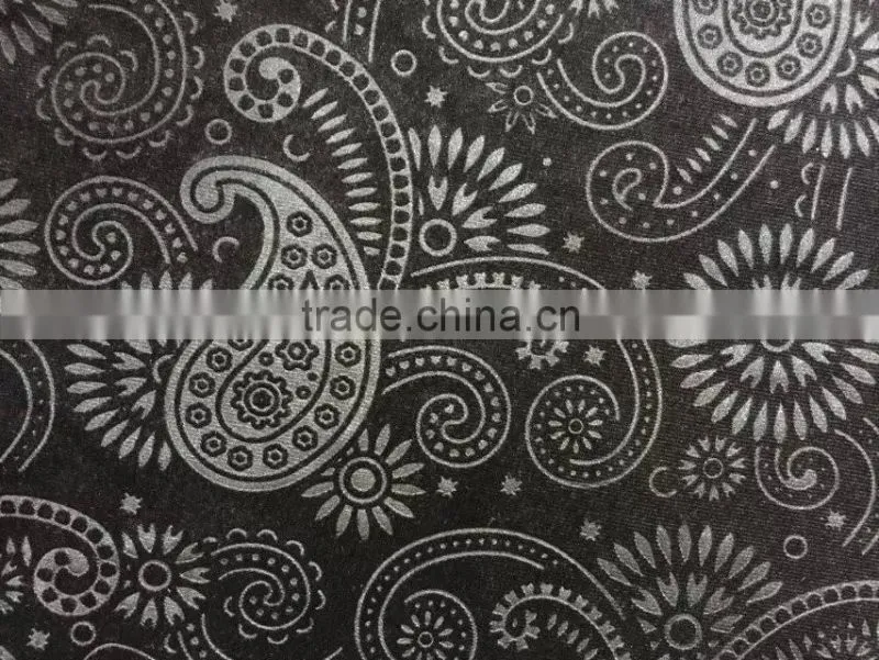 Polyester Dark Velvet with 3D Emboss for Middle East