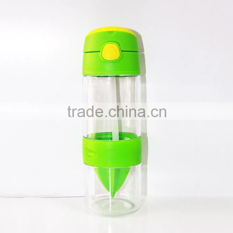 Child plastic water bottle sports bottle fruits bottle