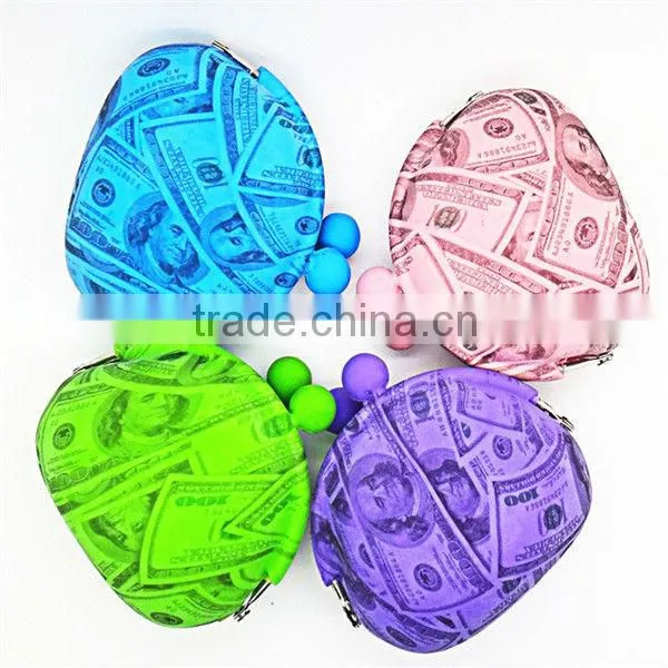 Candy colors silicone waterproof bag/silicone purse and bag/silicone make up bag