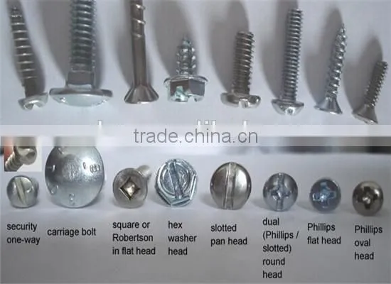 machine screw and cross recessed pan head bolt