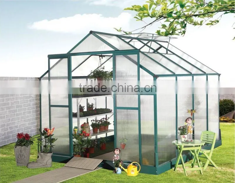 16*8 Do-it-Yourself Aluminum Walk-in Garden Greenhouse