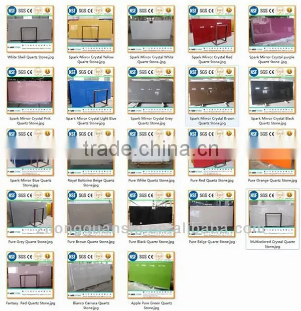 Colorful Shell White Quartz Slab,white Quartz Tiles